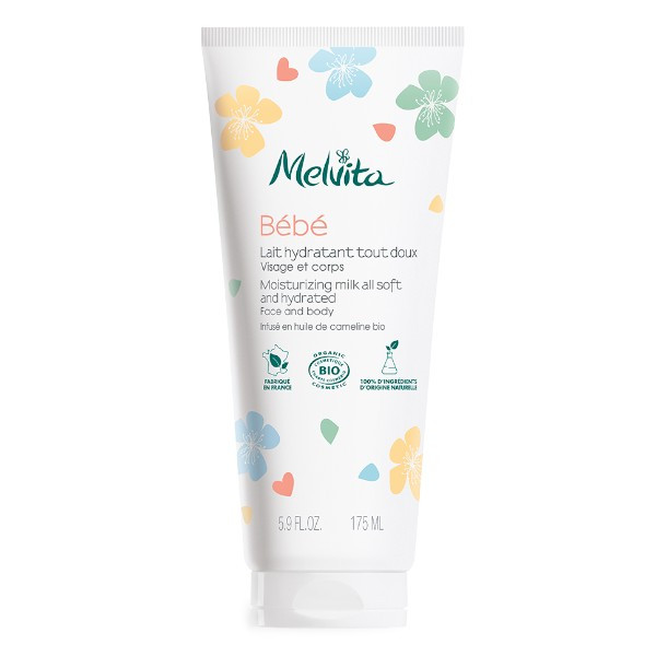 Melvita Hydratační tělové mléko pro děti Bébé (Moisturizing Milk All Soft and Hydrated) 175 ml