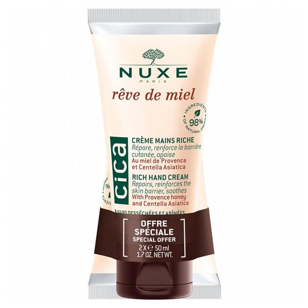 Nuxe Sada krémů na ruce Rêve De Miel Cica (Rich Hand Cream) 2 x 50 ml