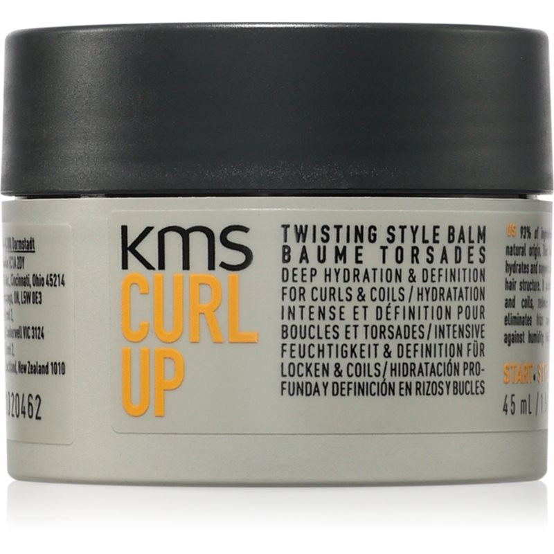 KMS Curl Up Twisting Style Balm stylingový krém pro vlnité a kudrnaté vlasy 45 ml