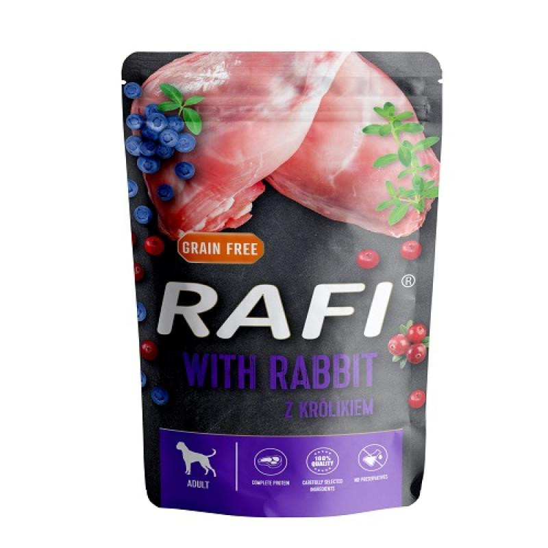 Rafi Dog 10 × 500 g - králičí
