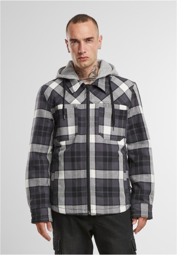 Brandit Top Heavy Twill Jacket - black/white/grey 3XL