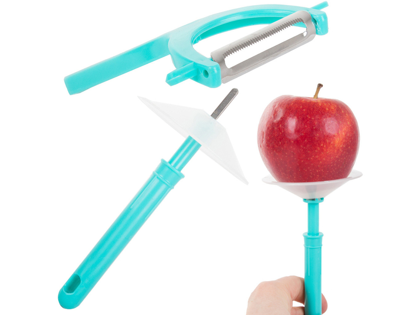 Kuchyňská škrabka s ochranou prstů