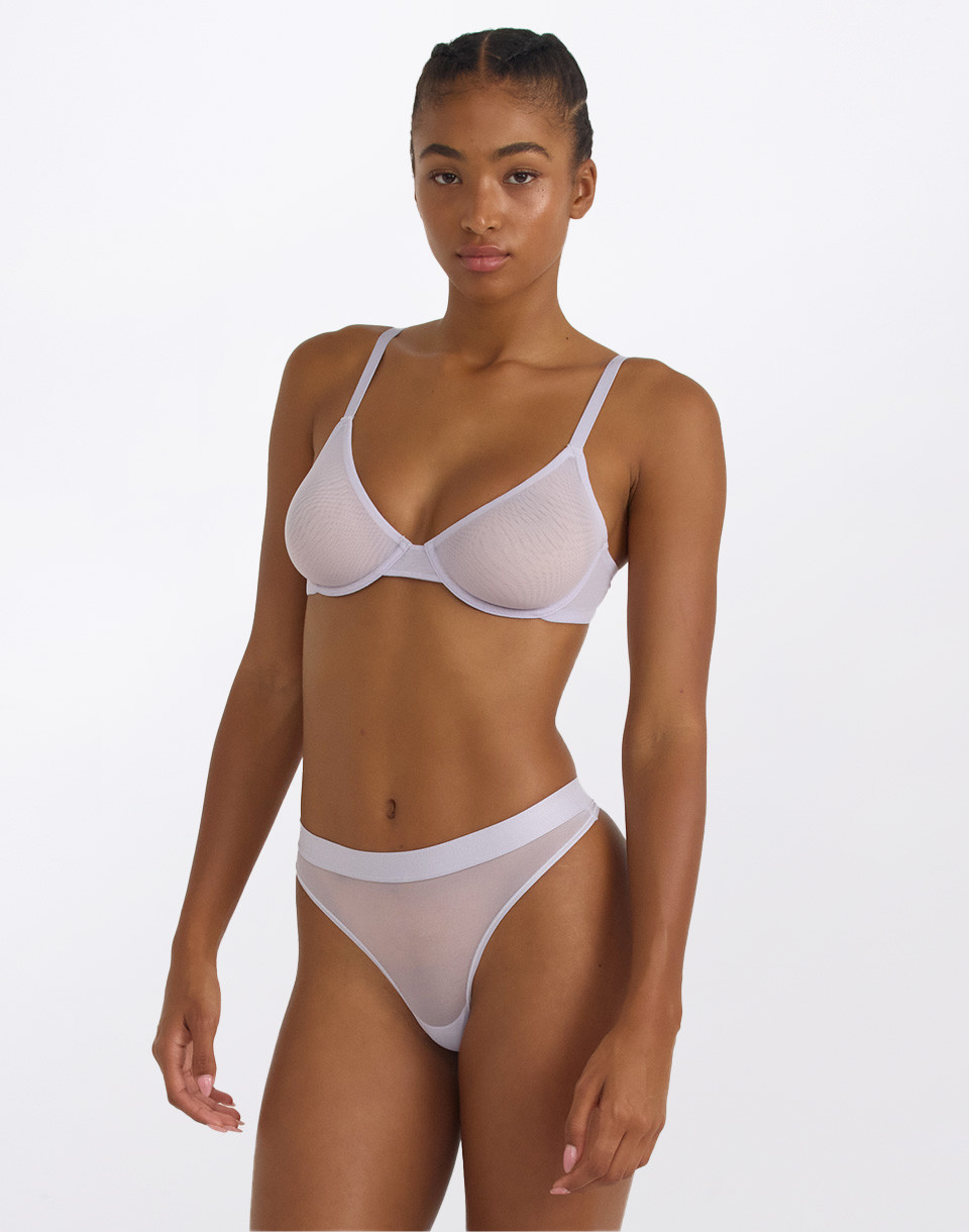 Organic Basics Mesh Thong Soft Lilac XS