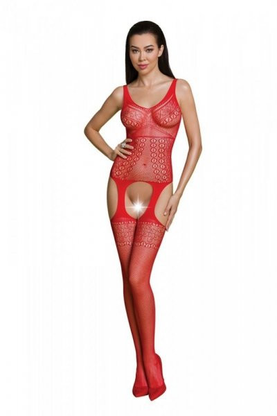 ECO BS010 Czerwony bodystocking