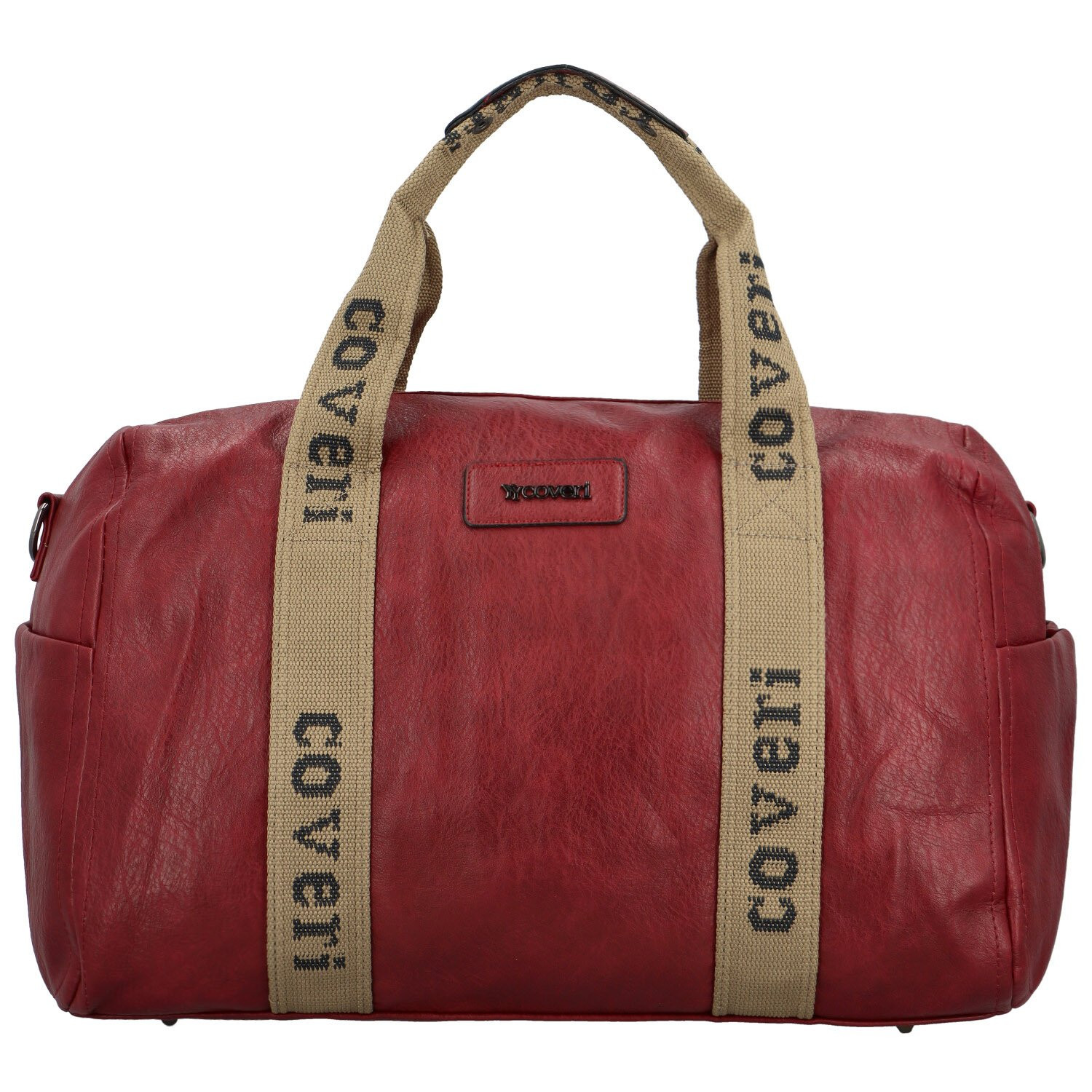 Cestovní dámská koženková taška  Coveri Gitara new, červená