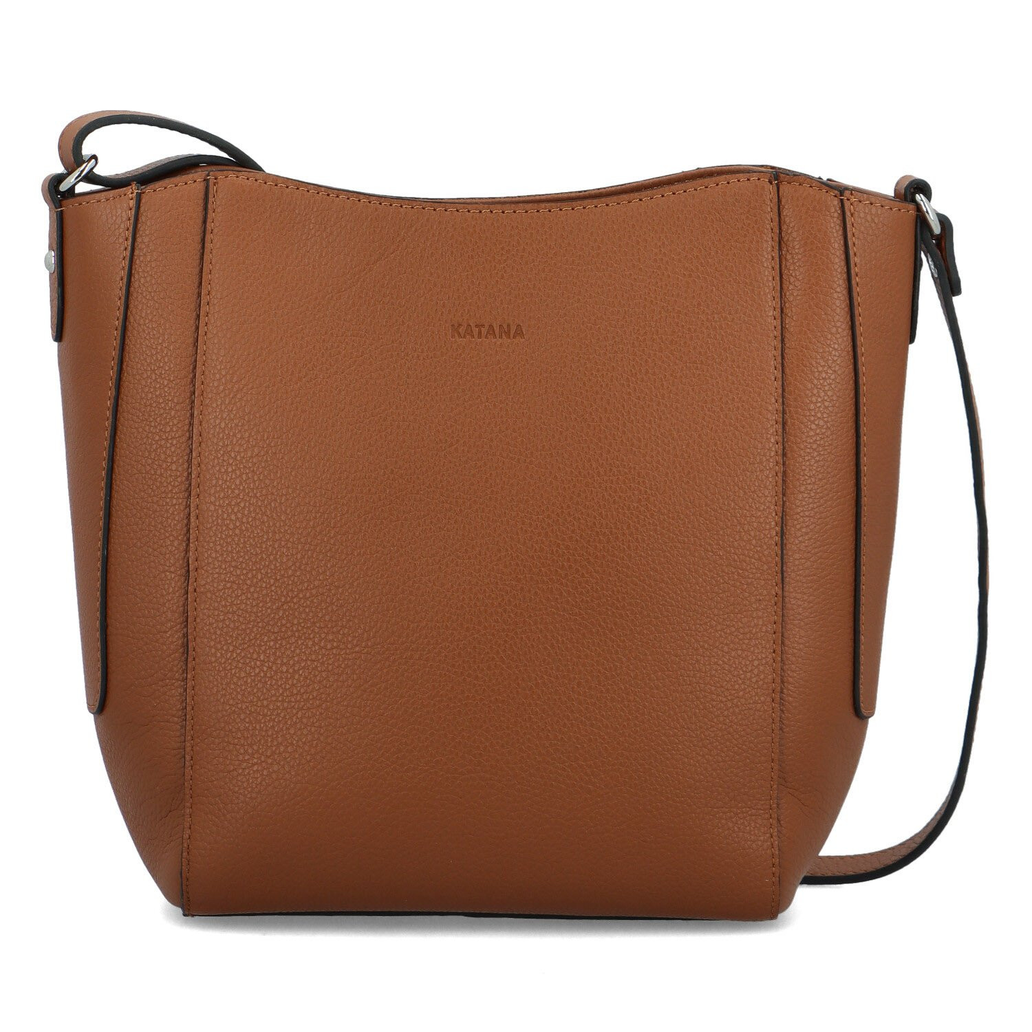 Dámská kožená kabelka na rameno hnědá - Katana Selwa hnědá