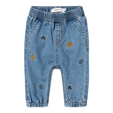 name it Medium Džíny ve tvaru U Nbmben Blue Denim