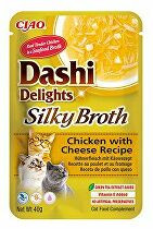 Churu Cat Dashi Delights Silky Broth Chick&Cheese 40g 3 + 1 zdarma