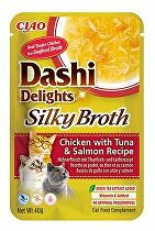 Churu Cat Dashi Delights Silky Broth Chick&Tun&Salm40g 3 + 1 zdarma