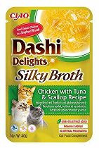 Churu Cat Dashi Delights Silky Broth Chick&Tun&Scal40g 3 + 1 zdarma