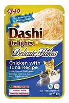 Churu Cat Dashi Delights Deli Flakes Chick&Tuna 40g 3 + 1 zdarma