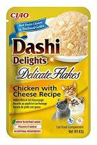 Churu Cat Dashi Delights Deli Flakes Chick&Cheese 40g 3 + 1 zdarma