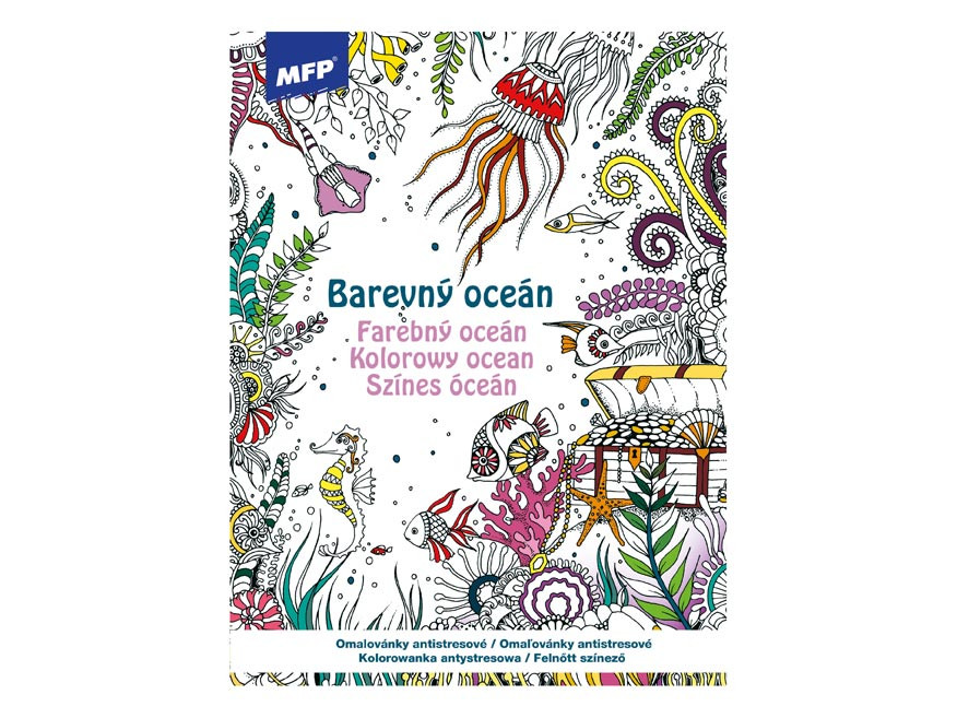 MFP 5301211 Omalovánky antistresové Barevný oceán 210x290mm/32s