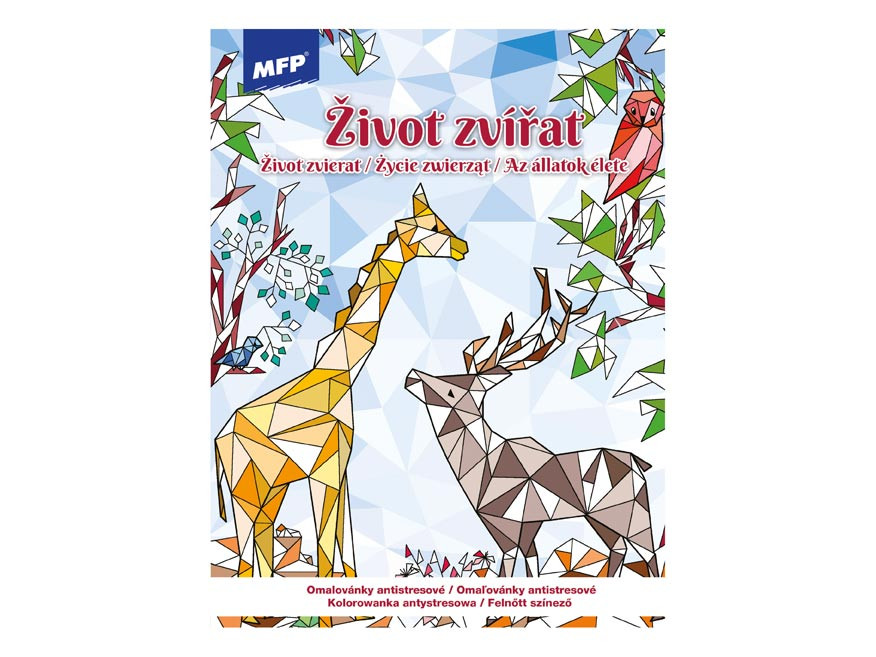 MFP 5301212 Omalovánky antistresové Život zvířat 210x290mm/32s