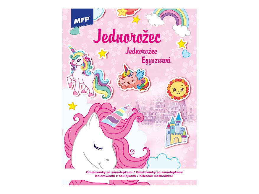 MFP 5301225 Omalovánky se samolepkami Jednorožec 210x295mm/32s
