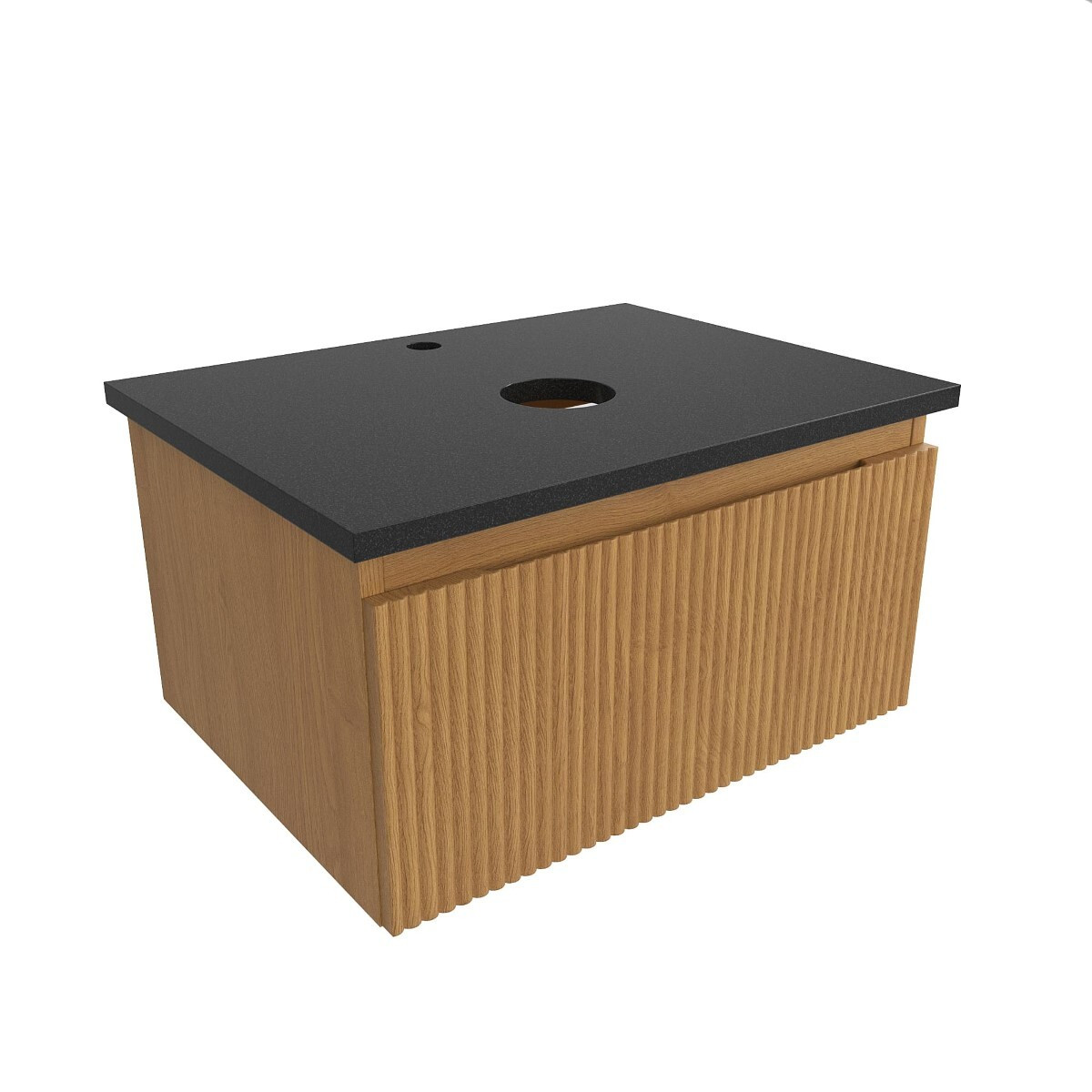 Koupelnová skříňka s krycí deskou SAT Evolution 58x30x44,5 cm dub medový mat SATEVO60DMZ