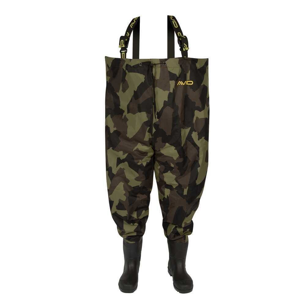 Avid Prsačky Distortion Camo Chest Waders - UK10/EU44