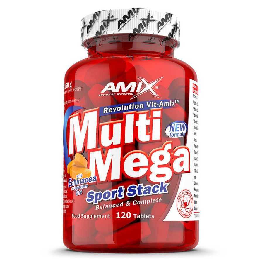 AMIX Multi mega sport stack 120 tablet, poškozený obal