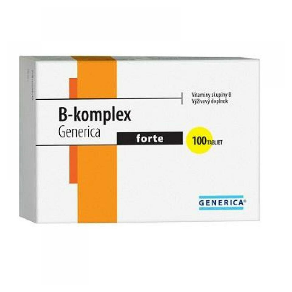 GENERICA B-komplex forte 100 tablet, poškozený obal