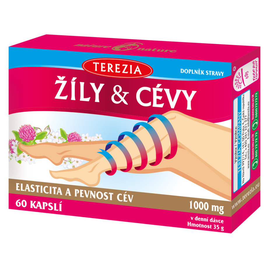 TEREZIA Žíly & Cévy 60 kapslí, poškozený obal