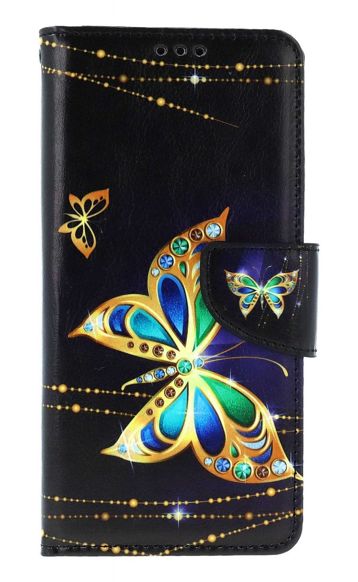 Pouzdro TopQ Xiaomi Redmi Note 11 Pro knížkové Zlatý motýl 73740