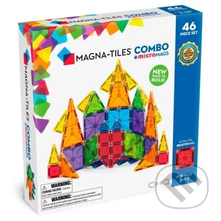 Magnetická stavebnica Combo 46 dielov - Magna-Tiles