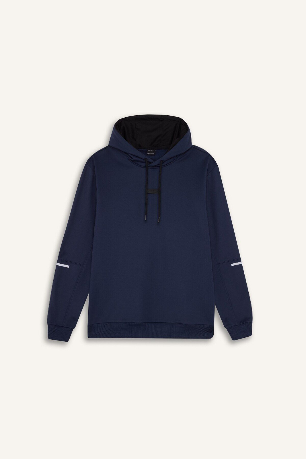 DeFactoFit Standard Fit Hooded Basic Plain Sportsman Sweatshirt