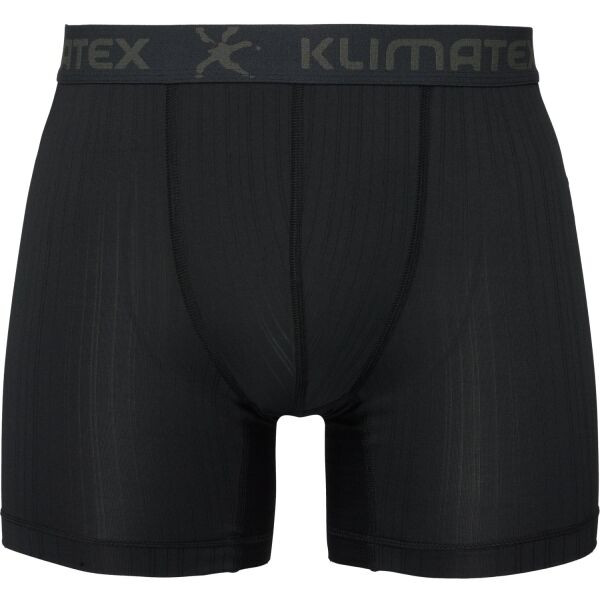 Klimatex RUNE MID SILKTOUCH Pánské funkční boxerky, černá, velikost