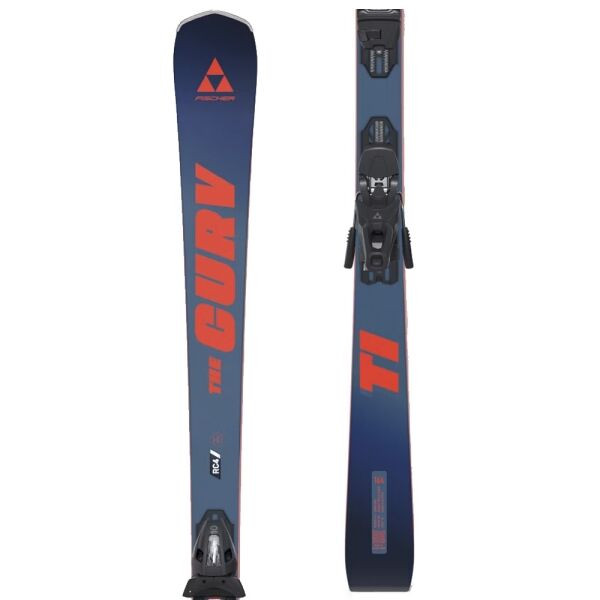 Fischer THE CURV TI TPR + RS 10 GW PR Sjezdové lyže, tmavě modrá, velikost