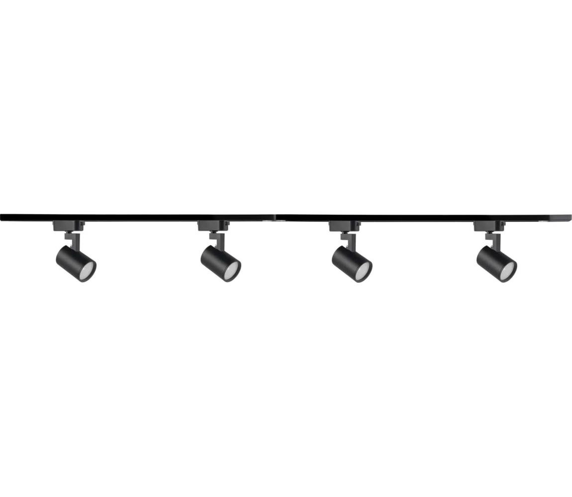 Bodové svítidlo do lištového systému LYNX 4xGU10/10W/230V černá