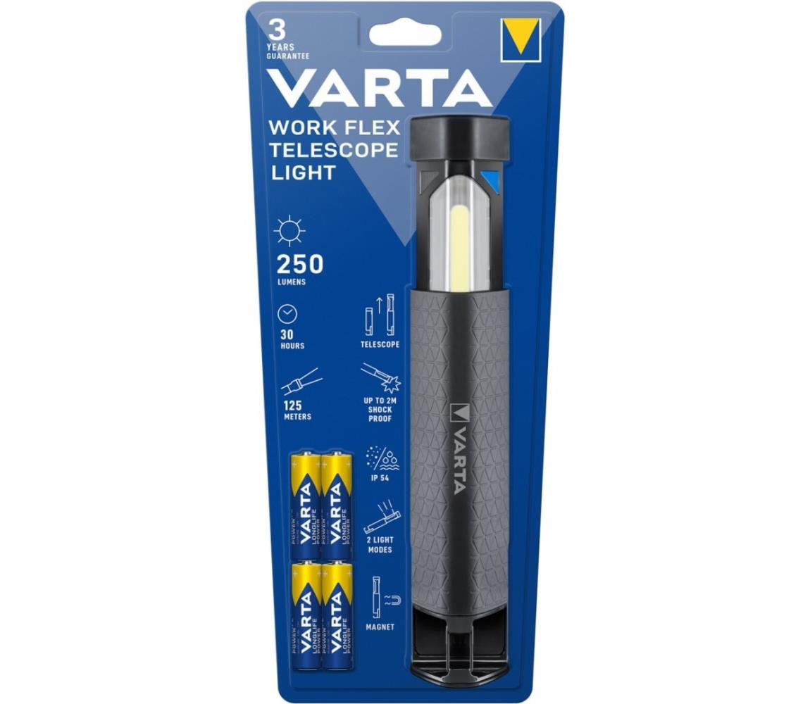 VARTA Varta 18646101421 - LED Svítilna WORK FLEX LED/4xAA IP54