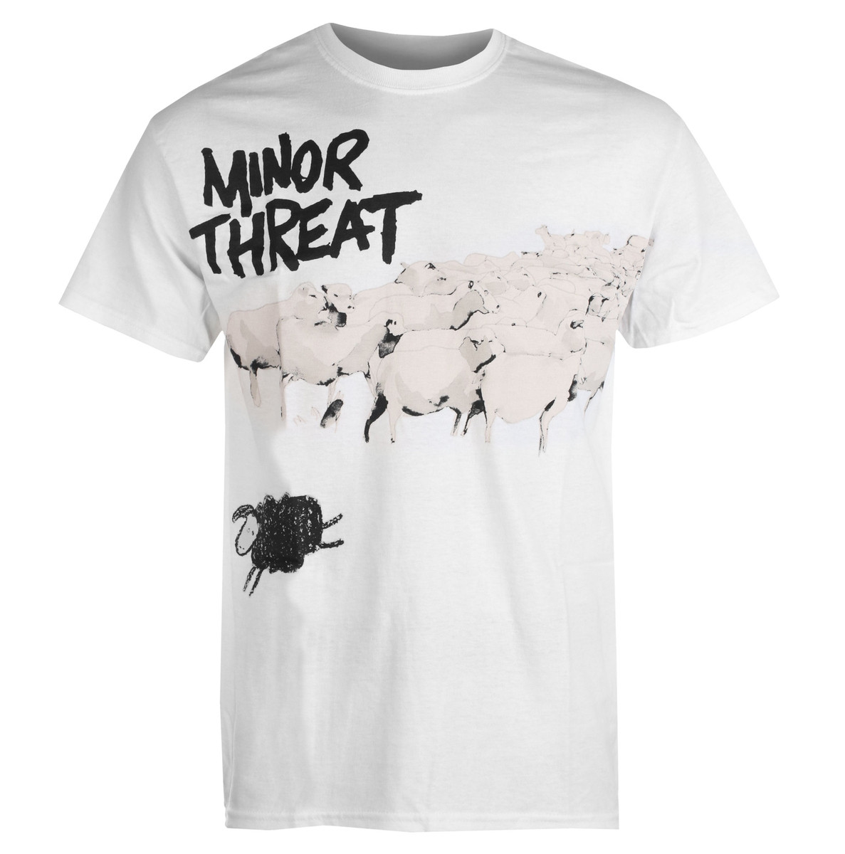 Tričko metal pánské Minor Threat - Out Of Step White - NNM - RTMINTSWOUT S