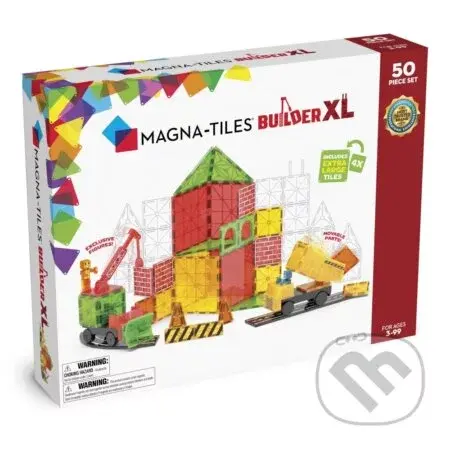 Magnetická stavebnica Builder XL Trucks 50 dielov - Magna-Tiles