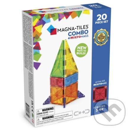 Magnetická stavebnica Combo 20 dielov - Magna-Tiles