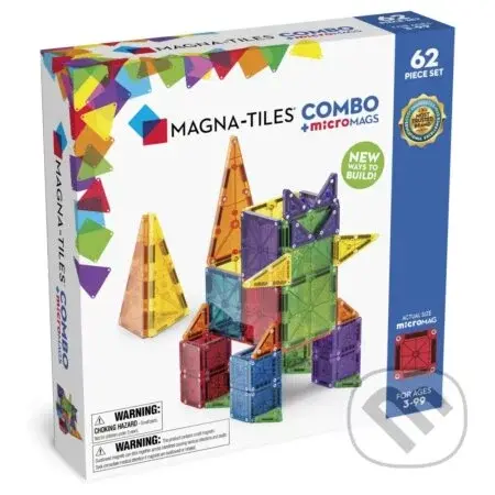 Magnetická stavebnica Combo 62 dielov - Magna-Tiles