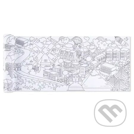 Maxi maľovanka v rolke 6 m Mestá sveta - Tookyland