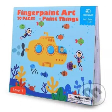 Maľovanie prstovými farbami Level 1 Svet 30 listov - Tookyland