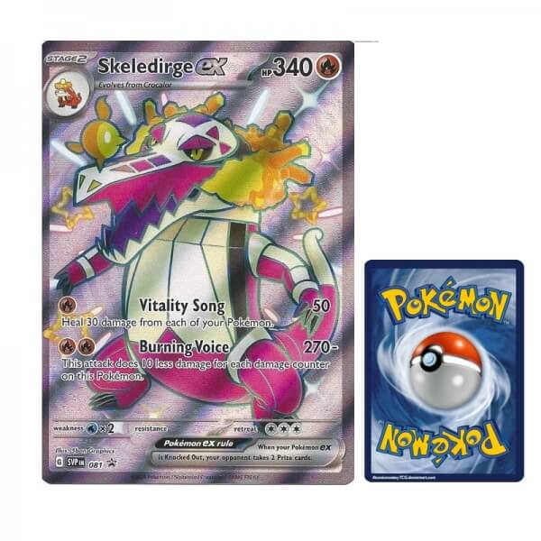 Pokémon JUMBO karta Skeledirge EX z Premium Collection