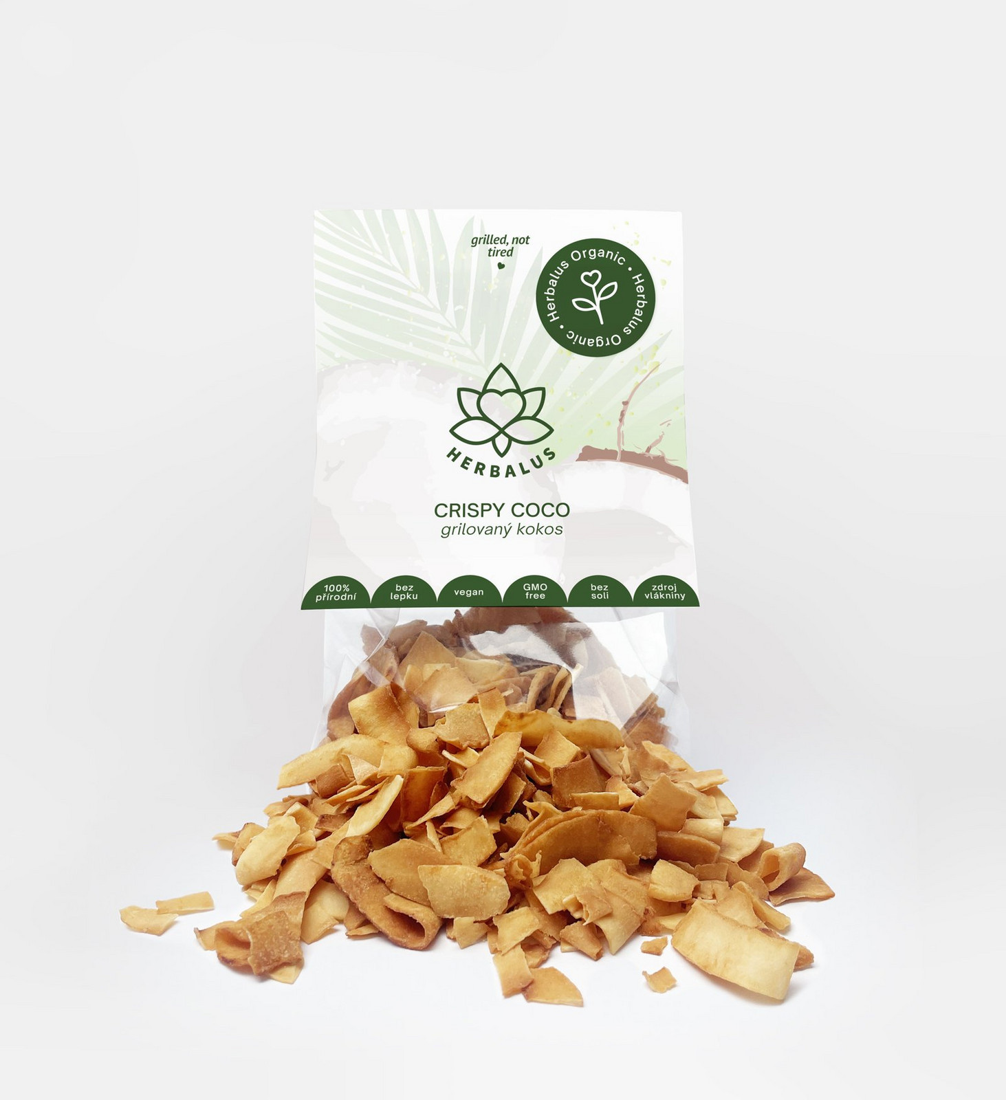 Herbalus Herbalus Organic - CRISPY COCO - Grilovaný kokos 50 g