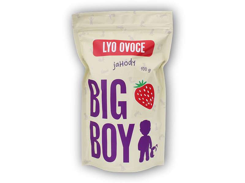 BigBoy Jahody plátky lyofilizované 100g eko varianta v sáčku