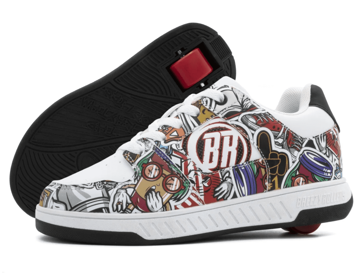 Breezy Rollers - Groovy White/Multicolour - boty s kolečkem Velikost boty: 31