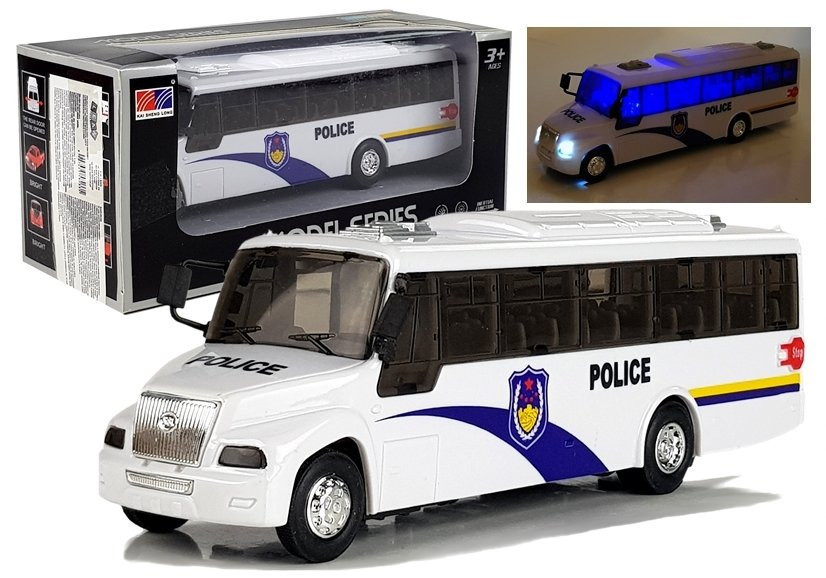 Policejní autobus bílý