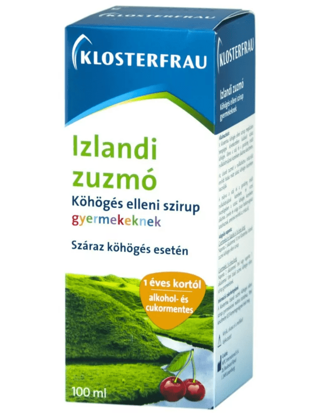 KLOSTERFRAU Islandský lišejový sirup pro děti s příchutí třešně 100 ml