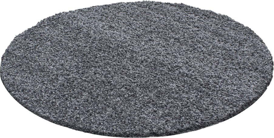 Tmavě šedý kulatý koberec ø 120 cm Life – Ayyildiz Carpets