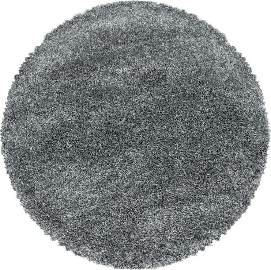 Šedý kulatý koberec ø 80 cm Fluffy – Ayyildiz Carpets