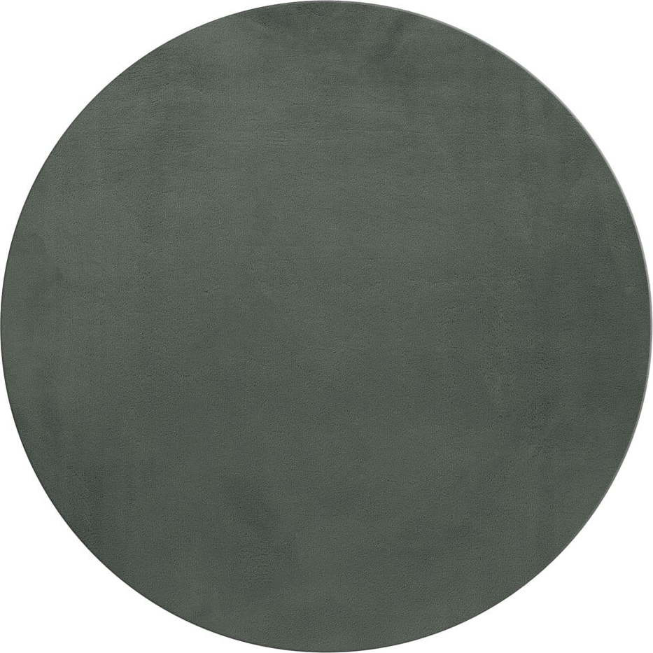 Zelený pratelný kulatý koberec ø 160 cm Pouffy – Ayyildiz Carpets