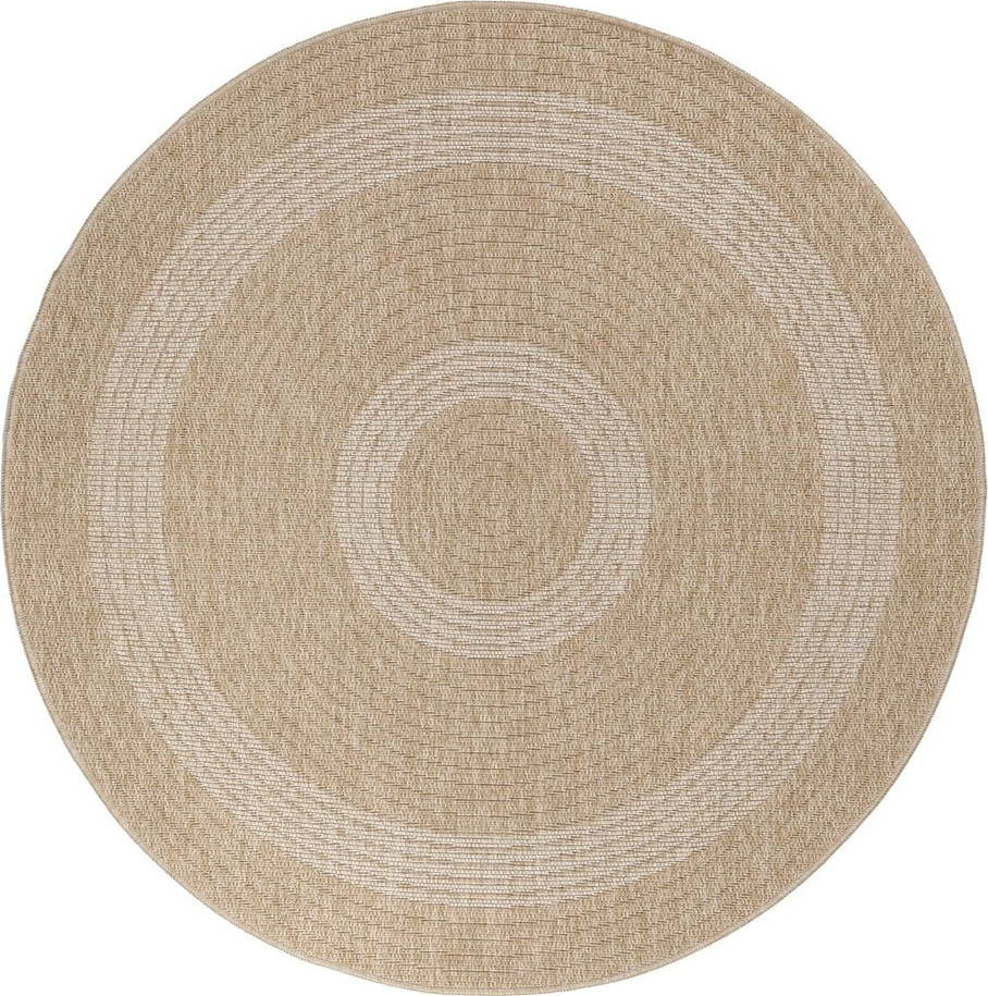 Béžový kulatý venkovní koberec ø 80 cm Comilla – Ayyildiz Carpets