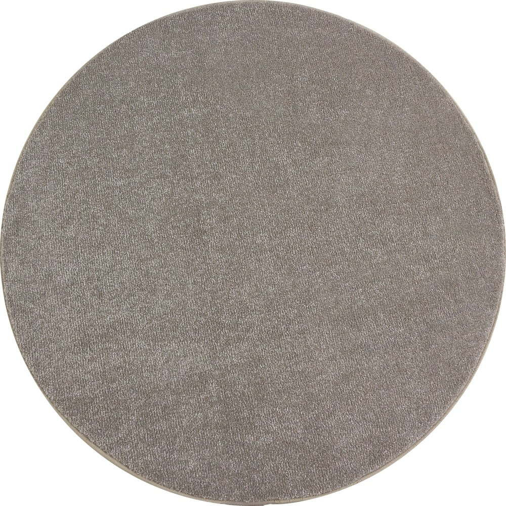 Světle hnědý kulatý koberec ø 200 cm Ata – Ayyildiz Carpets