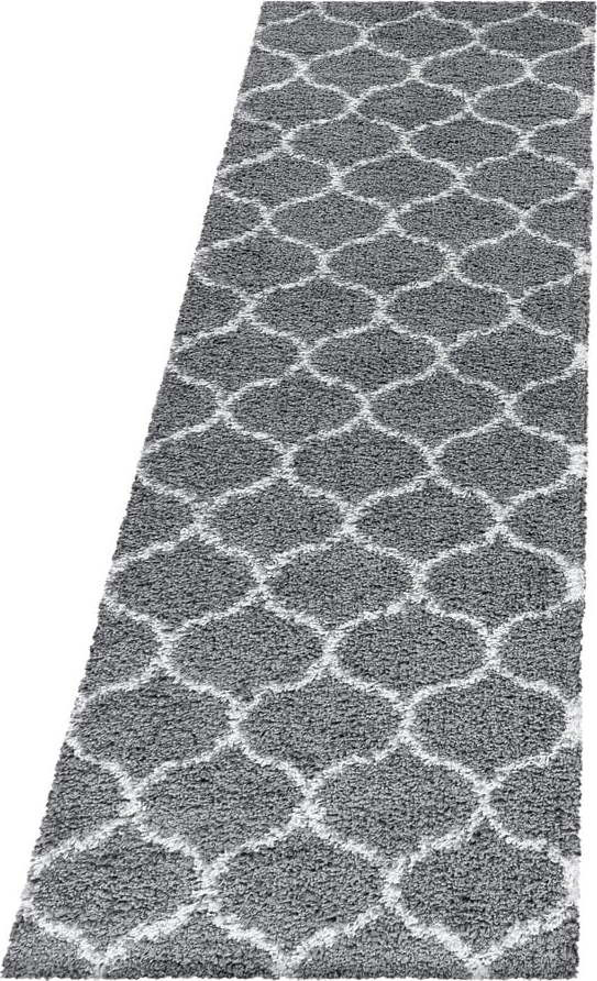 Šedý běhoun 80x250 cm Salsa – Ayyildiz Carpets