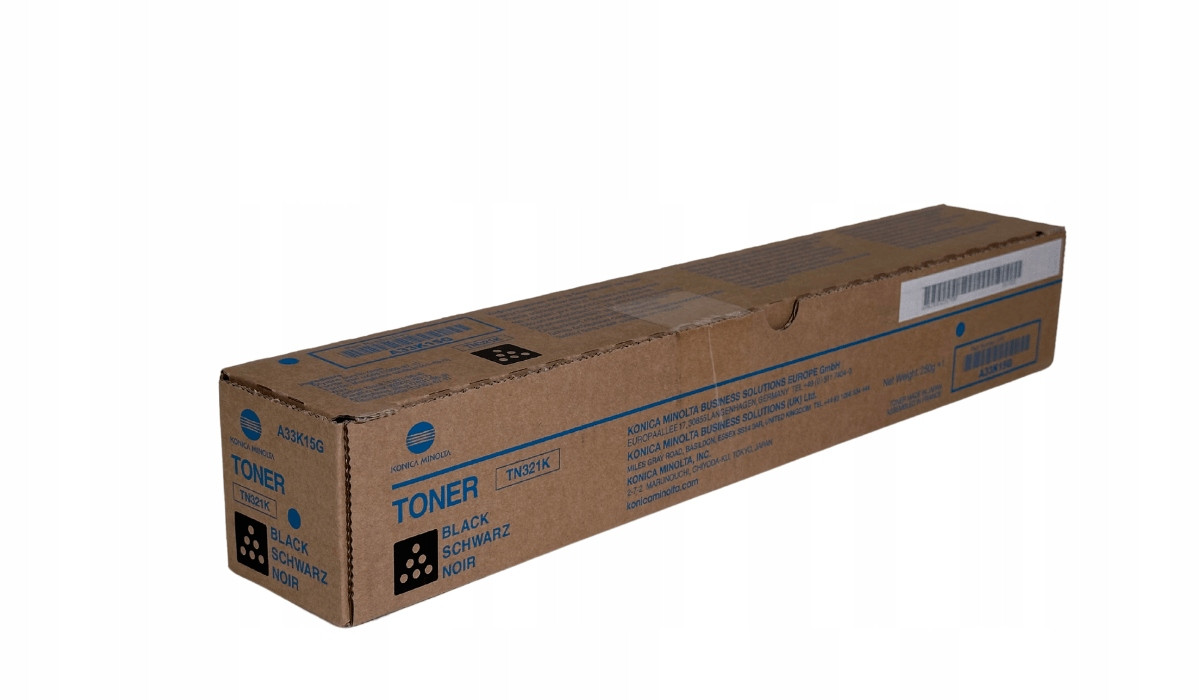 Toner Konica Minolta TN-321 A33K15G K Originál Půlka C224e C284e C364e